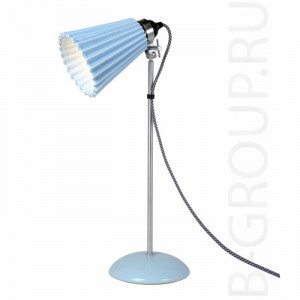 Настольная лампа Hector Medium Pleat Table Light, Light Blue