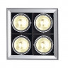 Встраиваемые потолочные светильникиAIXLIGHT&reg;, MOD 4 ES111 светильник встраиваемый для 4-х ламп ES111 по 75Вт макс., серебристый/ черный