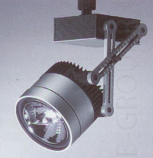 Прожектор с 1 фазным адаптером цвет арматуры титан под лампу 1хQR 111 100W