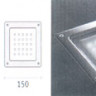 Встраиваемые светодиодные светильники итальянские в стену грунт арматура нержавеющая сталь под лампу 25 LED 24V 2W IP67