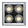 Встраиваемые светильникиAIXLIGHT&reg;, MOD 4 MR16 светильник встраиваемый для 4-х ламп MR16 по 50Вт макс., серебристый / черный