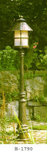 Светильник садовый цвет арматуры патина цвет стекла 106 Antika под лампу 1xE27 100W