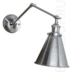 Бра 20th c Library Single Sconce Silver II