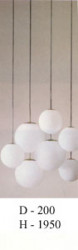 Подвесной светильник шар арматура хром плафон опаловое стекло под лампу 1xA60 60W