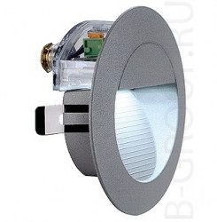 Встраиваемый светильник для подсветки ступенек SLV DOWNUNDER LED 14 светильник встраиваемый IP44 c 14 белыми LED 0.8Вт, темно-серый