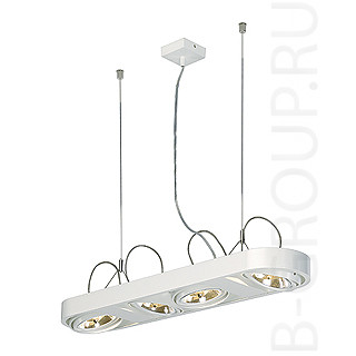 Подвесные светильники потолочныеAIXLIGHT&reg; R LONG QRB111 светильник подвесной с ЭПН для 4-x ламп QRB111 по 50Вт макс., белый