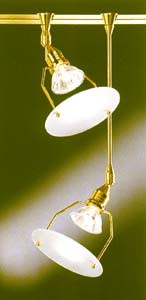 Прожектор для токовых шин L170 mm цвет золото под лампу GU5 3 50W