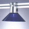 Светильник для крепления на токовую шину стекло синее под лампу 1xQR CBC35 35W