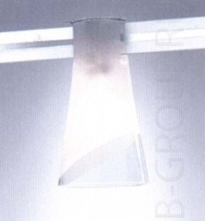 Светильник для крепления на токовую шину стекло матовое под лампу 1x QT9 max 20W