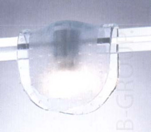 Светильник для крепления на токовую шину стекло матовое под лампу 1xQR CBC 35 35 W
