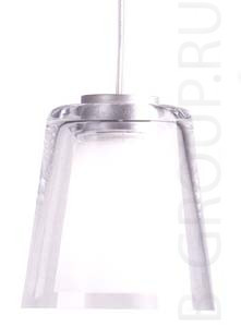 Светильник подвесной арматура алюминий плафоны опалового и прозрач стекла под лампу 1х G9 60W