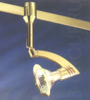 Прожектор полированная латунь под лампу QR CBC35 GU4 max 35W
