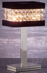 Настольная лампа с кристалами Swarovski размеры: 20x11x35см, под лампу: 2G9