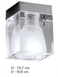 Светильник потолочный прозрачное стекло, под лампу 1xQ PAR16 50W.